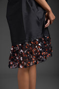 Load image into Gallery viewer, Black Dress With Neon Metallic Detail