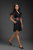 Load image into Gallery viewer, Black Playsuit With Belt