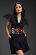 Load image into Gallery viewer, Black Playsuit With Belt