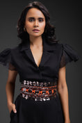 Load image into Gallery viewer, Black Playsuit With Belt