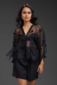Load image into Gallery viewer, Black Sheer Top