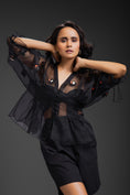 Load image into Gallery viewer, Black Sheer Top
