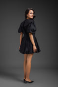 Load image into Gallery viewer, Black Bubble Dress With Sailor Collar Detailing