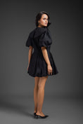 Load image into Gallery viewer, Black Bubble Dress With Sailor Collar Detailing