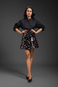 Load image into Gallery viewer, Black Cotton Shirt With Corset Skirt