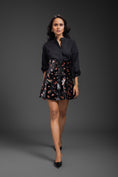 Load image into Gallery viewer, Black Cotton Shirt With Corset Skirt