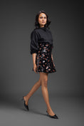 Load image into Gallery viewer, Black Cotton Shirt With Corset Skirt