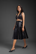 Load image into Gallery viewer, Black Vegan Leather Skirt