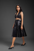 Load image into Gallery viewer, Black Vegan Leather Skirt
