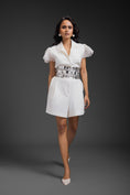 Load image into Gallery viewer, White Playsuit With Belt