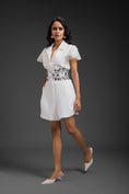 Load image into Gallery viewer, White Playsuit With Belt