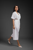 Load image into Gallery viewer, White Jumpsuit With Side Cuts