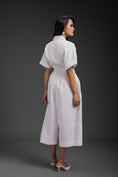 Load image into Gallery viewer, White Jumpsuit With Side Cuts
