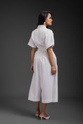 Load image into Gallery viewer, White Jumpsuit With Side Cuts
