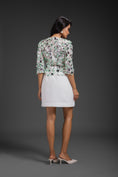Load image into Gallery viewer, White Dress With Neon Metallic Detail