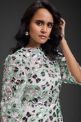 Load image into Gallery viewer, White Dress With Neon Metallic Detail