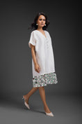 Load image into Gallery viewer, White Dress With Neon Metallic Detail