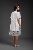 Load image into Gallery viewer, White Dress With Neon Metallic Detail