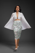 Load image into Gallery viewer, White Blazer With Organza Skirt