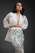 Load image into Gallery viewer, White Blazer With Organza Skirt