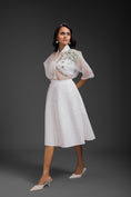 Load image into Gallery viewer, White Sheer Top With Skirt