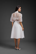 Load image into Gallery viewer, White Sheer Top With Skirt