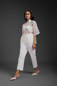 Load image into Gallery viewer, White Sheer Top Paired With Pant