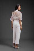 Load image into Gallery viewer, White Sheer Top Paired With Pant