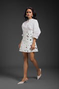 Load image into Gallery viewer, White Cotton Shirt With Corset Skirt