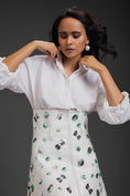 Load image into Gallery viewer, White Cotton Shirt With Corset Skirt