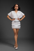 Load image into Gallery viewer, White Co-ord Set Set With Skirt