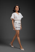 Load image into Gallery viewer, White Co-ord Set Set With Skirt