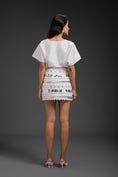 Load image into Gallery viewer, White Co-ord Set Set With Skirt