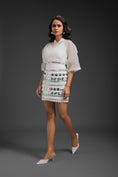 Load image into Gallery viewer, White Organza Shirt With Skirt