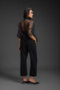 Load image into Gallery viewer, Black Sheer Top Paired With Pant