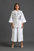 Load image into Gallery viewer, Silver Cage Panel Shirt and Wide-Leg Pants Set