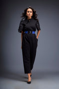 Load image into Gallery viewer, Jumpsuit with Puffed Sleeves and Dual Belt