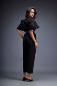 Load image into Gallery viewer, Jumpsuit with Puffed Sleeves and Dual Belt
