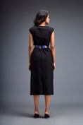 Load image into Gallery viewer, Gathered Waist Dress with Bold Contrast Belt