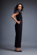 Load image into Gallery viewer, Jumpsuit with Tulle Shoulders and Neon Belt