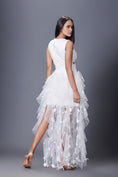 Load image into Gallery viewer, Sleeveless Net Ruffled Dress
