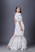 Load image into Gallery viewer, Sequin One Shoulder Bodysuit With High Low Long Skirt