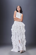 Load image into Gallery viewer, Backless Dress With A Ruffled Bottom And Fitted Top