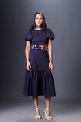 Load image into Gallery viewer, Ruffled Sleeves Dress With Gathered Bottom Comes With Belt