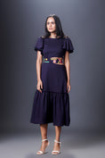 Load image into Gallery viewer, Ruffled Sleeves Dress With Gathered Bottom Comes With Belt