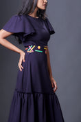 Load image into Gallery viewer, Ruffled Sleeves Dress With Gathered Bottom Comes With Belt