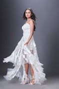 Load image into Gallery viewer, Corset Top With Net And Cutwork Detailed Skirt Comes With Belt