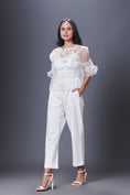 Load image into Gallery viewer, Organza Embroidered Top With Pants Set
