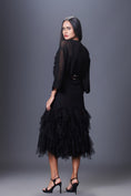 Load image into Gallery viewer, Organza Embroidered Top With Ruffled Skirt Set