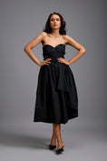 Load image into Gallery viewer, Strapless Embellished Midi Dress